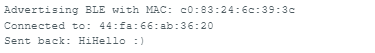 BLE Connection